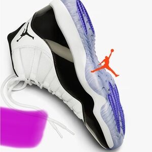 Air Jordan Retro 11’s Concords - Black and White with Purple Accents